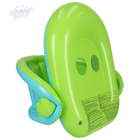 BESTWAY 34091 Kółko do pływania dla niemowląt koło pontonik dla dzieci dmuchany z siedziskiem z daszkiem zielony 1-2lata 18kg BESTWAY 34091 Kółko do pływania dla niemowląt koło pontonik dla dzieci dmuchany z siedziskiem z daszkiem zielony 1-2lata 18kg