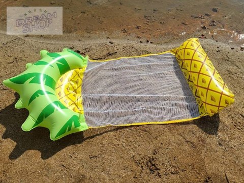 Dmuchany materac Hamak wodny siatka, model ananas na basen i plażę SP0760