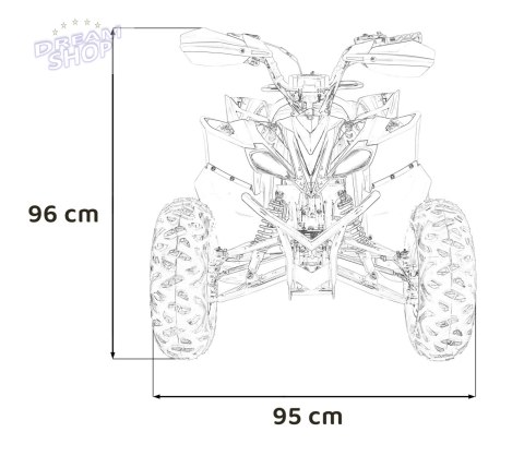 Pojazd Quad Spalinowy DESERT STORM Pomarańczowy