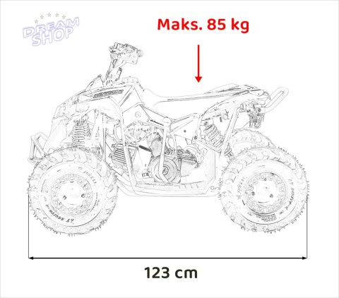 Pojazd Quad Spalinowy RENEGADE HighPer 110CC Czerwony