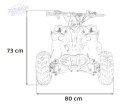 Pojazd Quad Spalinowy RENEGADE HighPer 110CC Czerwony