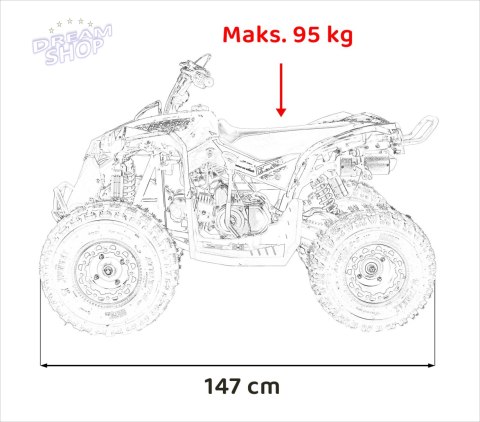 Pojazd Quad Spalinowy RENEGADE HighPer 125CC Czerwony