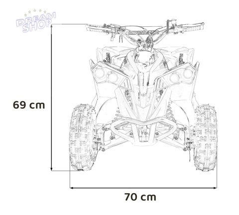 Pojazd Quad Spalinowy RENEGADE HighPer 49CC Czerwony