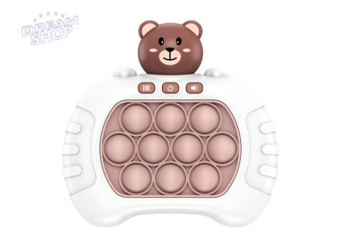 Gra Sensoryczna Miś Pop It Na Baterie Światła Dźwięki Biała Gra Sensoryczna Miś Pop It Na Baterie Światła Dźwięki Biała