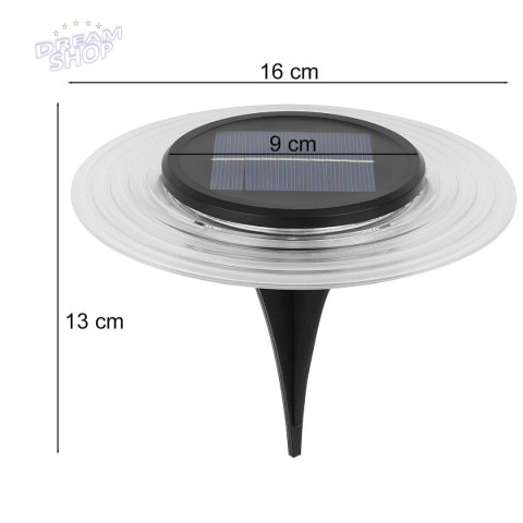 LAMPA SOLARNA DYSKOWA 28 LED DO WBICIA W GRUNT