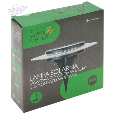 LAMPA SOLARNA DYSKOWA 28 LED DO WBICIA W GRUNT