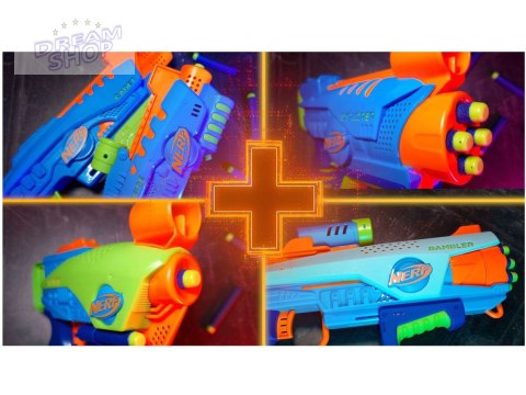 Nerf blaster Elite JR Rookie Pack wyrzutnia 32 naboje tarcze ZA5180