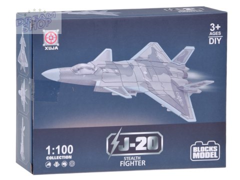 Zestaw klocków samolot bojowy J-20 model 1:100 ZA5026