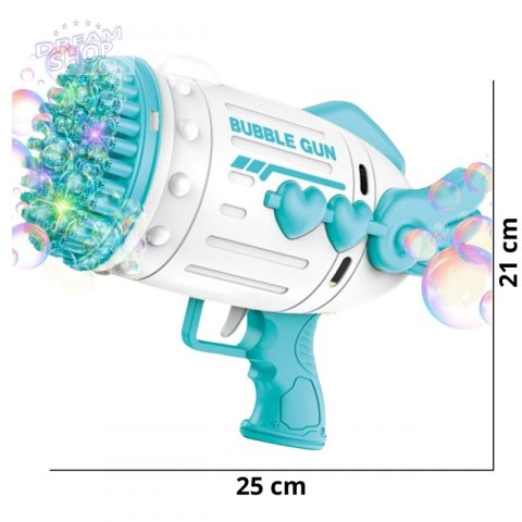 WOOPIE Pistolet do Robienia Baniek Mydlanych 91 Otworów Niebieski