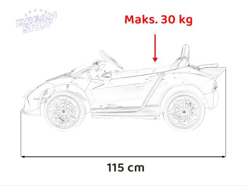 Pojazd Lamborghini Invencible Biały