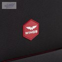 DPR01, Zestaw 3 walizek (L,M,S) Wings, Black +gratis torba podręczna