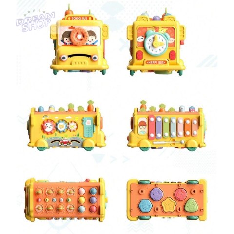 WOOPIE BABY Interaktywny Autobus Edukacyjny 6w1 Młoteczek Cymbałki +18 m