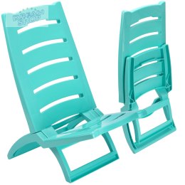 Krzesełko plażowe TIRRENO turkusowe