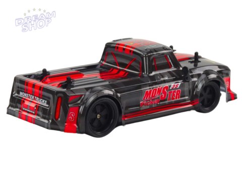 Zdalnie Sterowane Auto Pick-Up RC 1:18 Gumowe Opony Czerwony