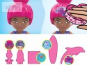 Klocki 121-elementów MEGA Barbie Color Reveal Przygoda z delfinami za5425