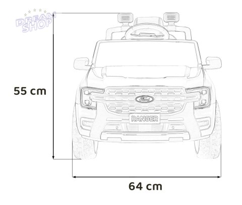 Pojazd Ford Ranger LIFT Niebieski