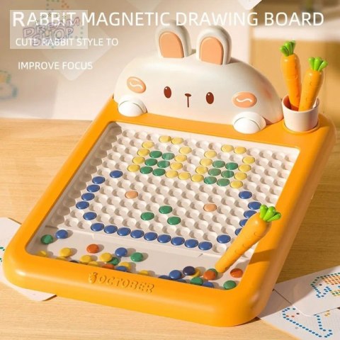 WOOPIE Tablica Magnetyczna Montessori MagPad Do Rysowania Królik Marchewka