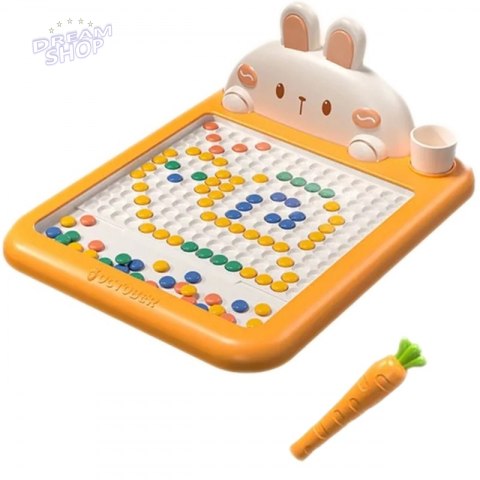 WOOPIE Tablica Magnetyczna Montessori MagPad Do Rysowania Królik Marchewka