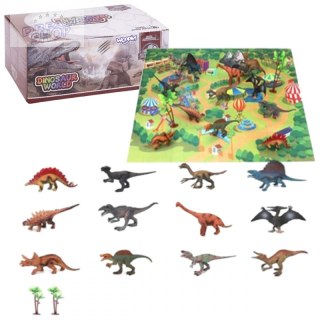 WOOPIE Zestaw XL Figurki Dinozaury + Kuferek + Mata