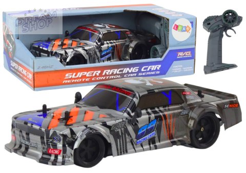 Zdalnie Sterowane Sportowe Auto RC 1:18 Szare