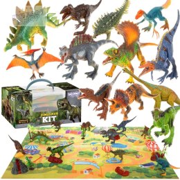 WOOPIE Duży Zestaw Figurki Dinozaury XXL + Mata 