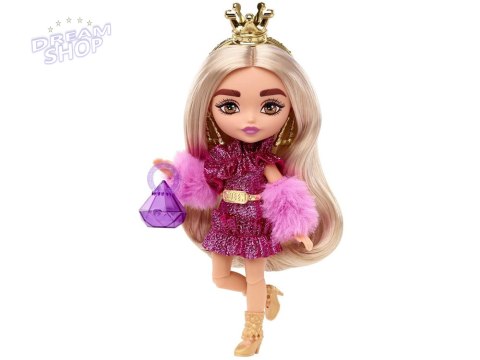 Lalka Barbie EXTRA MINIS w imprezowej stylizacji gwiazda ZA5439