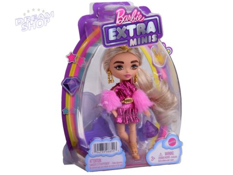 Lalka Barbie EXTRA MINIS w imprezowej stylizacji gwiazda ZA5439