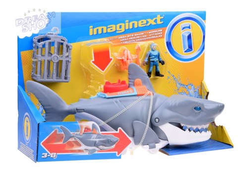 Mattel Imaginext Mega mechaniczny rekin atak rekina ruchoma paszcza ZA5438