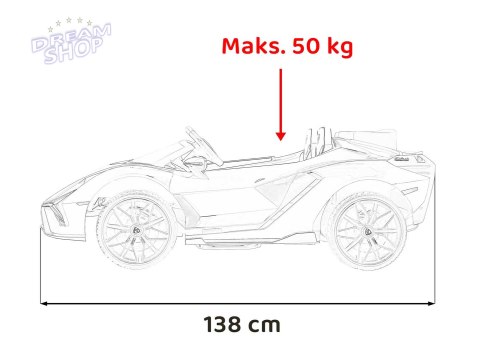 Pojazd Lamborghini SIAN Biały