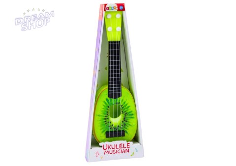 Ukulele Dla Dzieci Mini Gitara 4 Struny Owoc Kiwi Zielona 15"