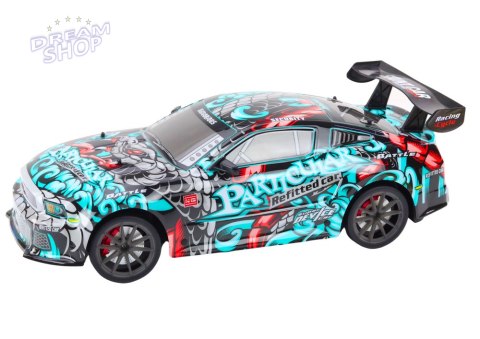 Duże Auto Sportowe Zdalnie Sterowane RC 1:8 Światła Dźwięki Graffiti