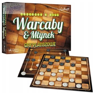 Gry planszowe Warcaby & Młynek Trefl 01681