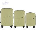 HPE01-3, Zestaw 3 walizek Wings POLIPROPYLEN L,M,S Olive Green