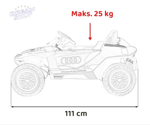 Pojazd Audi RSQ E-TRON Szary