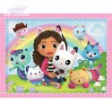 Puzzle 2w1+ Memos Koci Domek Gabi 3+ Gabi z Kocim Przyjacielem Trefl 93382