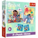 Puzzle 2w1+ Memos Lilo & Stitch Wesoły Dzień Disney 3+ Trefl 93585