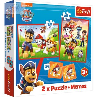 Puzzle 2w1+ Memos Psi Patrol 3+ Psia ekipa w akcji Trefl 93337