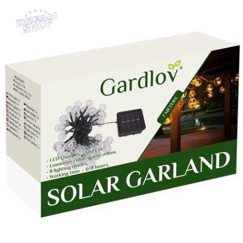 Girlanda solarna 7m IP65 Gardlov 24008