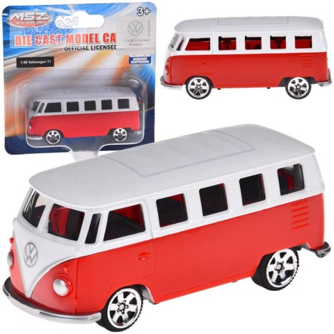 Metalowe autko licencjonowane Volkswagen T1 1:56 resorówka resorak ZA5063