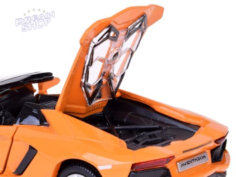 Auto metalowe model Lamborghini Aventador Roadster 1:32 interaktyw. ZA5053