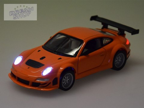 Auto metalowe model Porshe 911 GT3 RSR 1:32 światło dźwięk kolekcja ZA5054