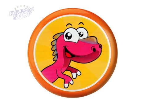 Dysk Latający Frisbee z Dinozaurem Pomarańczowy 20 Cm