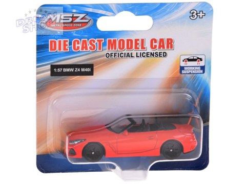 Metalowe autko licencjonowane BMW Z4 M40i 1:57 resorówka resorak ZA5061