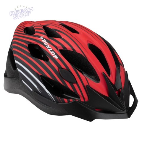 KASK ROWEROWY REGULOWANY DUNLOP R.M CZERWONY