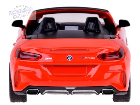 Model kolekcjonerski auto metalowe BMW Z4 M40i cabrio światła ZA5049