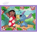 Puzzle 4w1 Lilo & Stitch Szalony dzień Trefl 34633