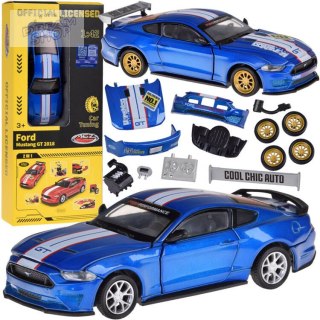 Zestaw Metalowe auto TUNING licencjonowane Ford Mustang GT 1:42 ZA5057