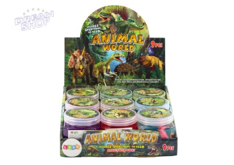 Glutek Slime w Pudełeczku Figurki Dinozaurów 150 g 9 Kolorów