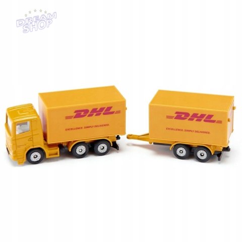 Siku ciężarówka przyczepą DHL kurier model metal skala S1694