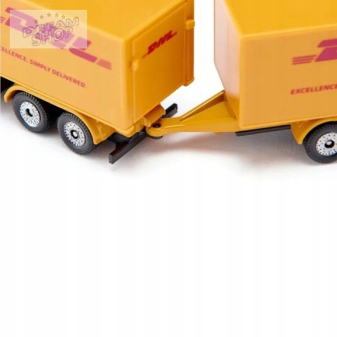 Siku ciężarówka przyczepą DHL kurier model metal skala S1694